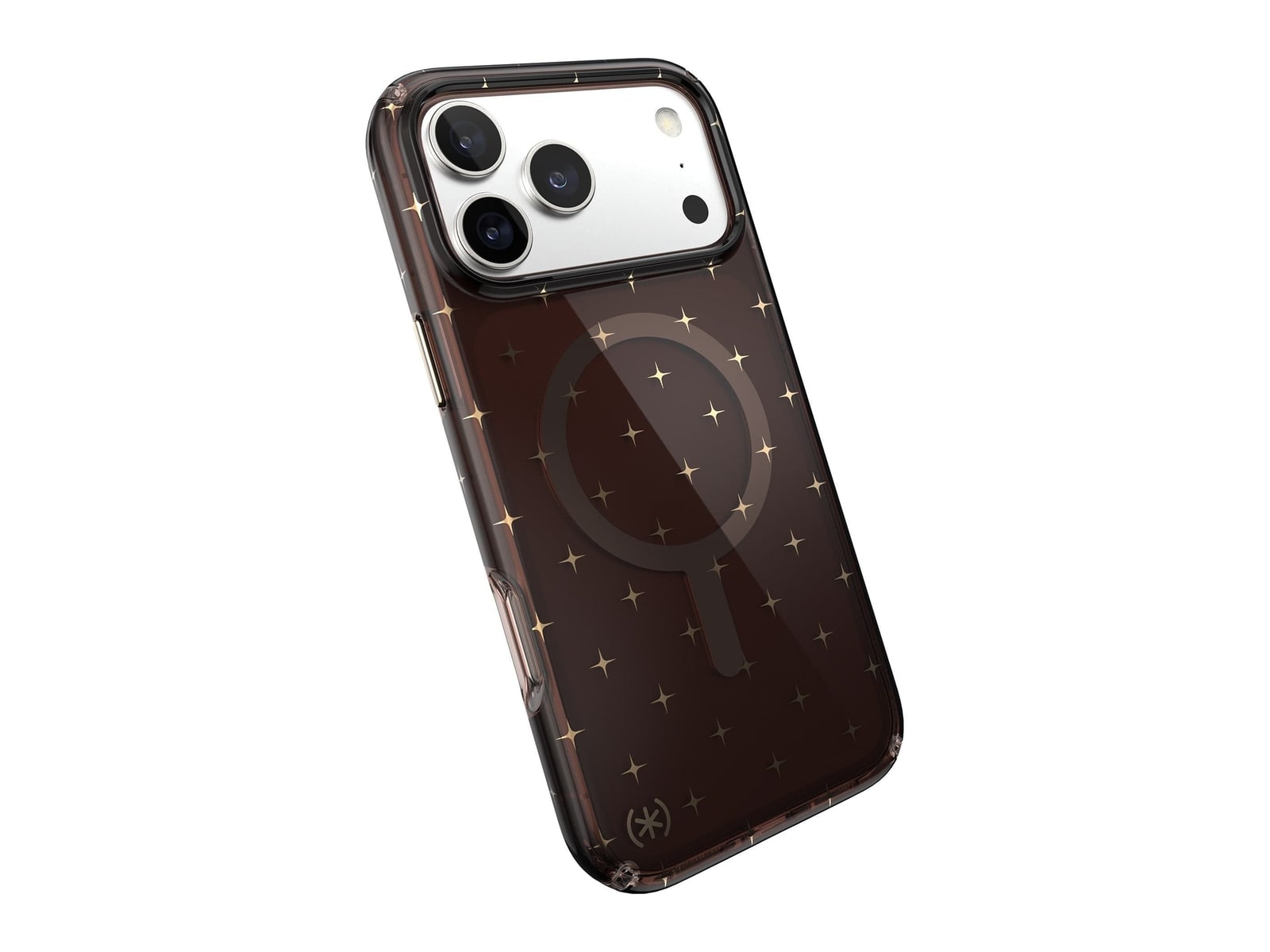 Speck - Presidio Lux Glitter MagSafe - iPhone 17 Pro Max - Luxury Shade/Gold Stars
