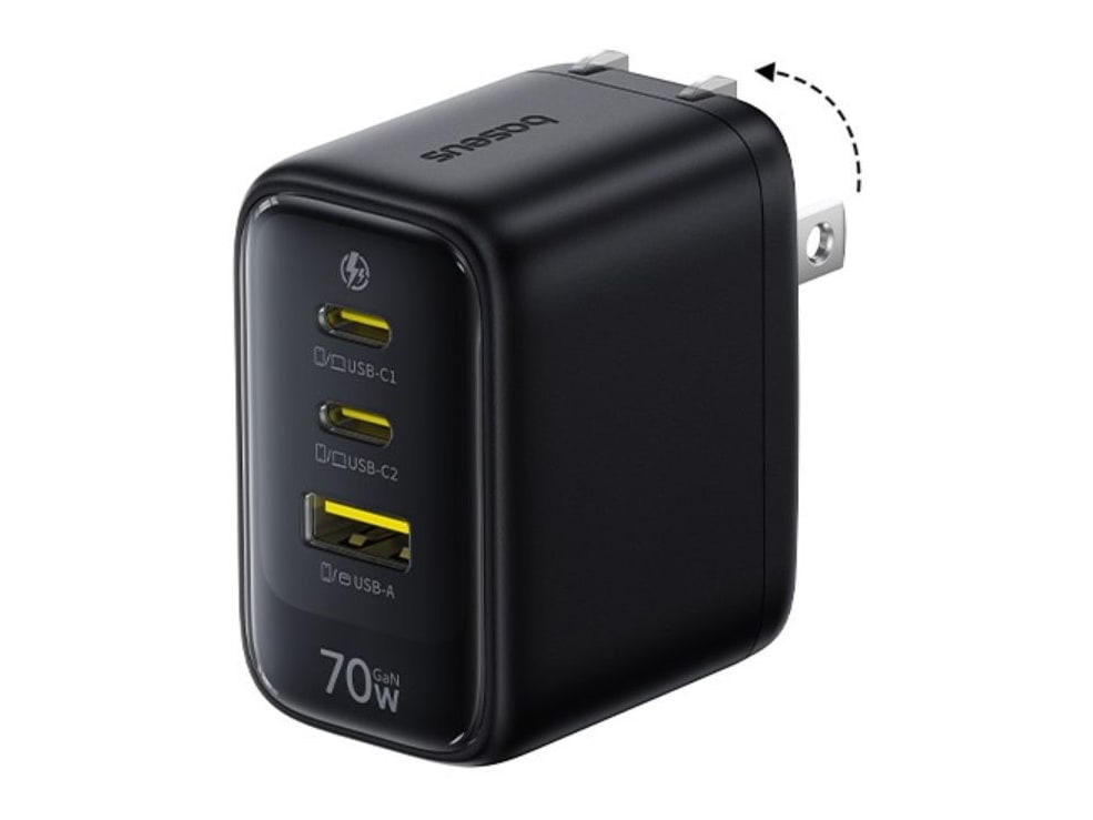 Baseus - EnerFill FE22 GaN6 Fast Charger 2C+U 70W Wall Chargers