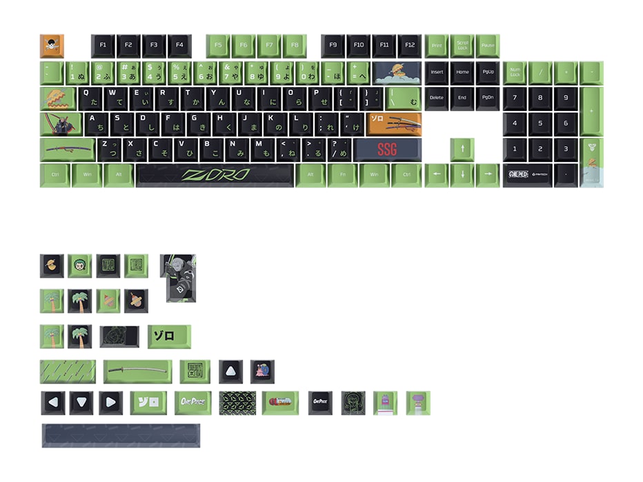 Fantech - ACK03 Keycaps One Piece Edition Zoro