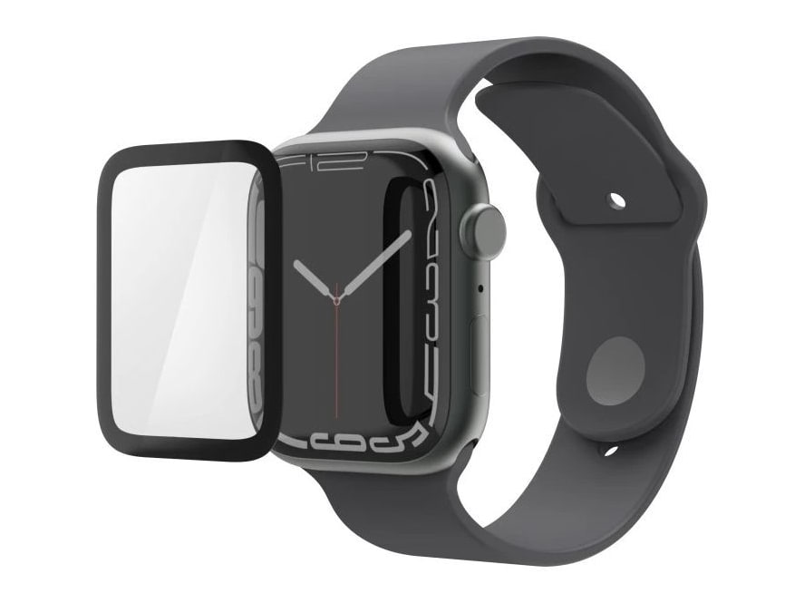 Hama - Super Hybrid Display Protection 40 mm - Apple Watch Screen Protectors - Black, Transparent