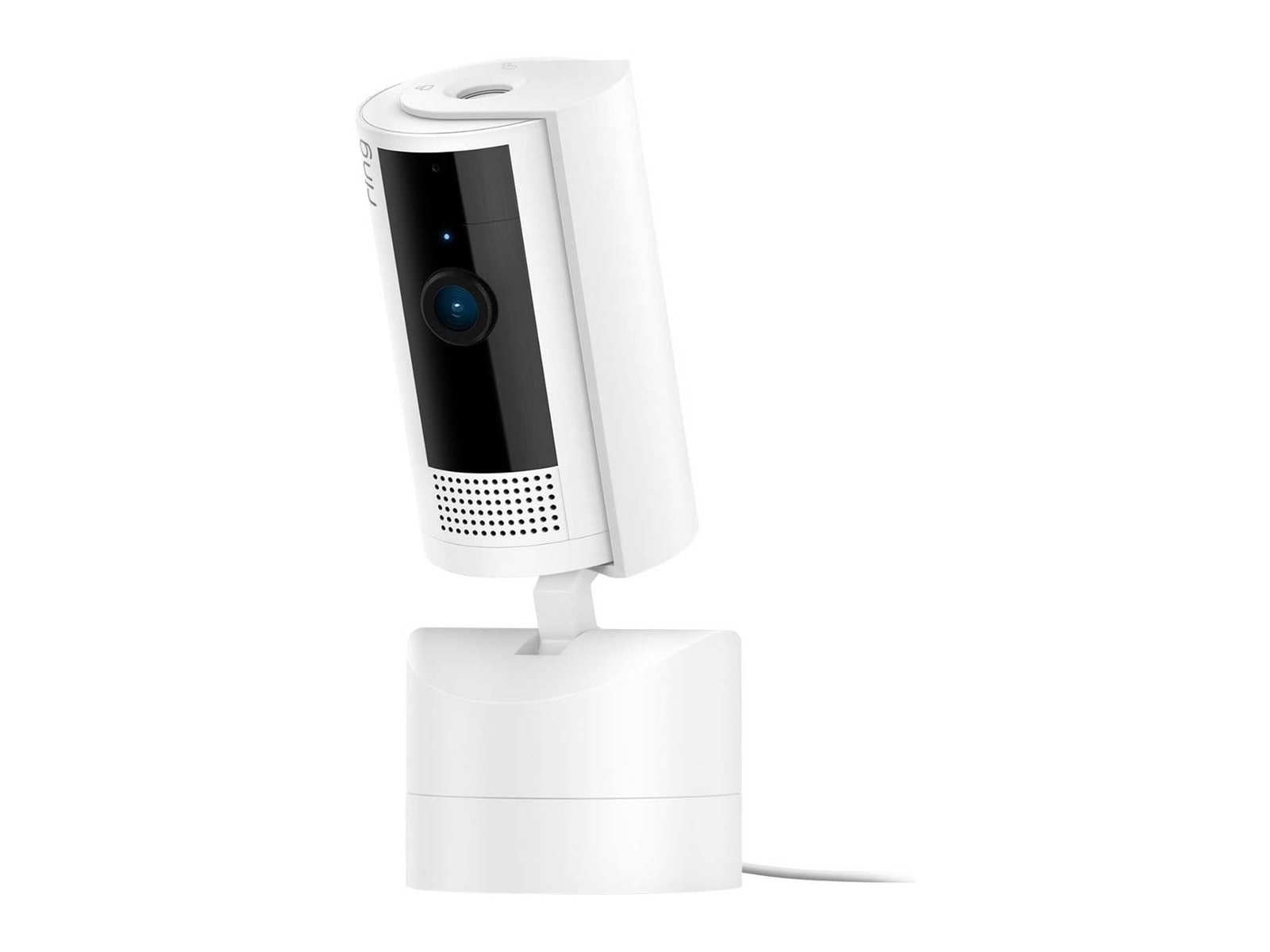Ring - Pan-Tilt Plug-In Security Camera White Security Cameras