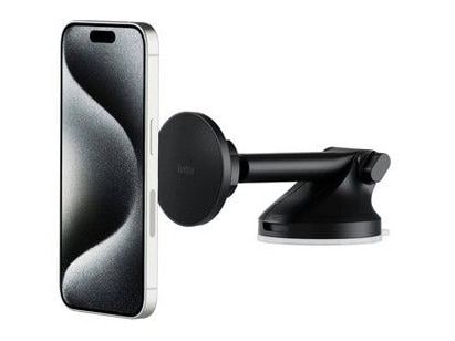 iOttie - iTap 3 MagSafe Compatible Dash & Windshield Mount with Magnetic Ring Adapter - Black