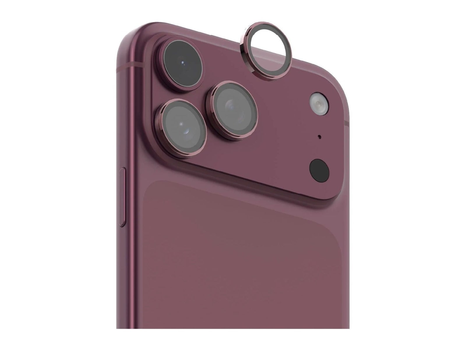 MOMAX - Glass Pro+ Full Coverage Tempered Glass Lens Protector - iPhone 18 Pro & Pro Max - Dusky Cherry
