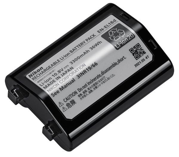 Nikon - EN-EL18d 3300mAh Camera Batteries - Black