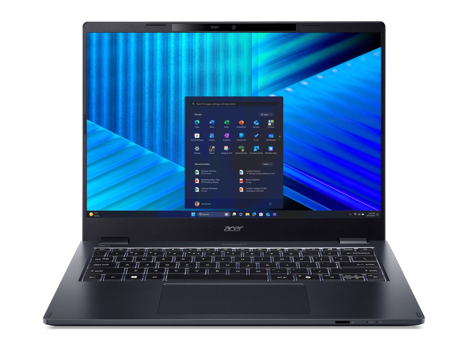 Acer - TravelMate P4 14 TMP414-55-79LS 14" - Intel Core Ultra 7 255U chip - 16GB Memory - 1TB SSD - Blue