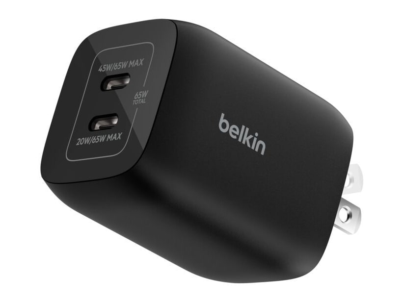 Belkin - Dual USB-C Wall Charger 65W for Switch 2 - Black Wall Chargers