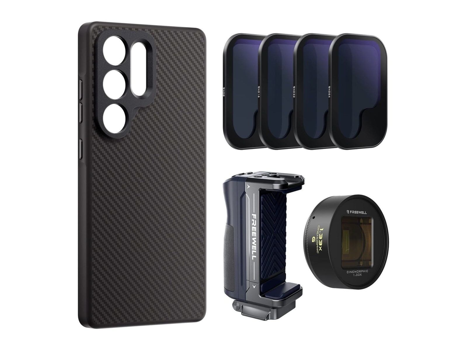Freewell - Samsung Galaxy Ultra Pro Filmmaker Cine Pro Kit Gold / S25 Ultra Camera Accessories - Gold