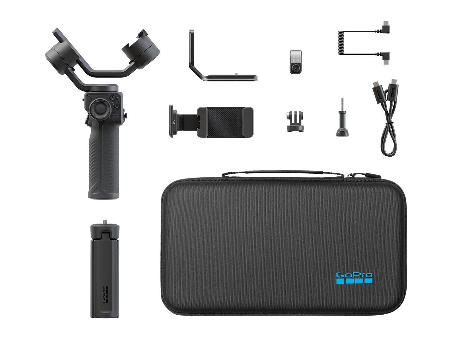 GoPro - Fluid Pro AI Multi-Device Gimbal Stabilizer With AI Tracking Camera Accessories - Black