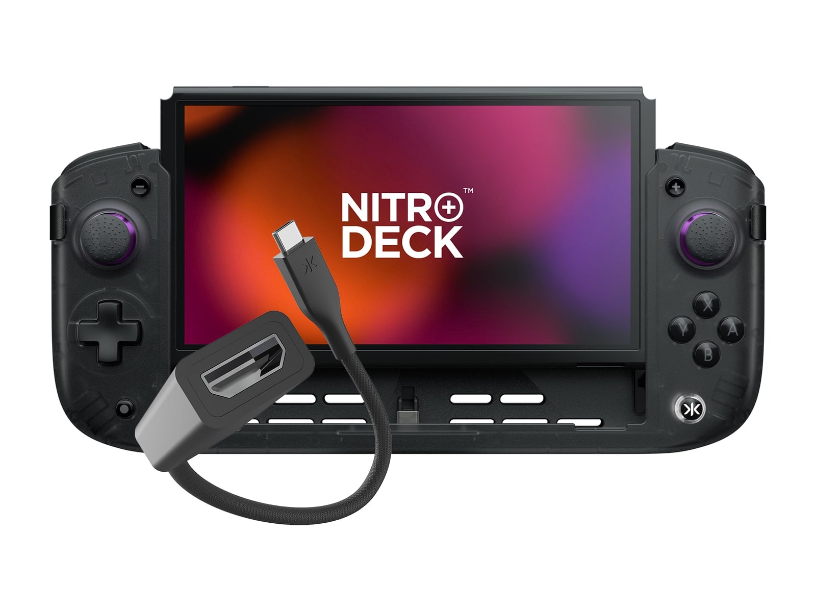 CRKD - Nitro Deck+ Clear Black with HDMI Adapter