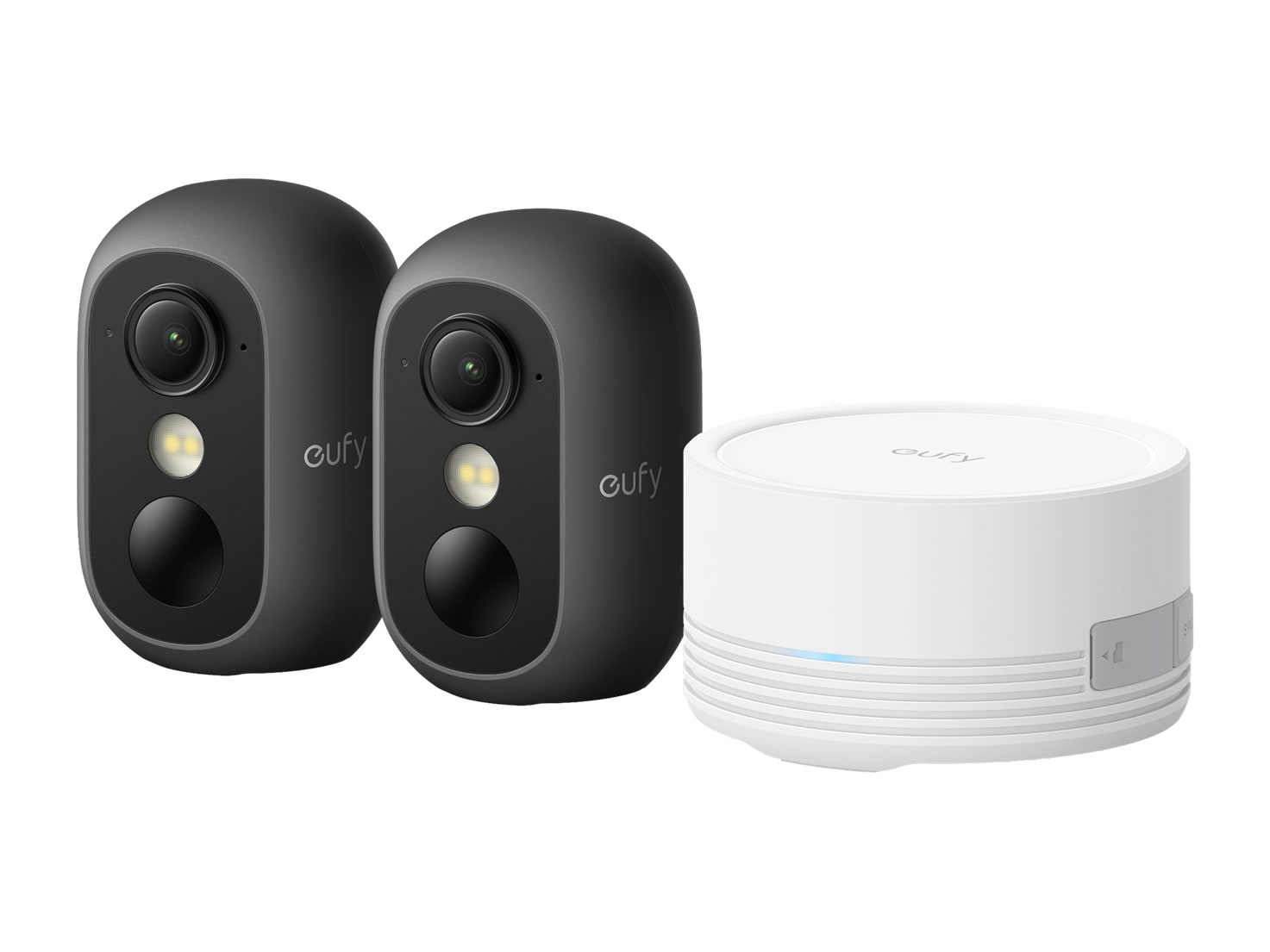 Eufy - eufyCam C35 2-Cam Kit with HBmini Black Security Cameras
