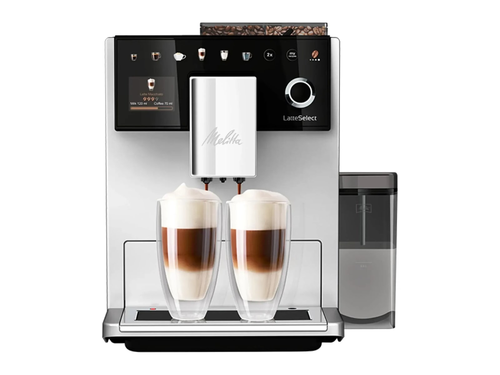 Melitta - F630-211 Latte Select Silver Coffee Makers