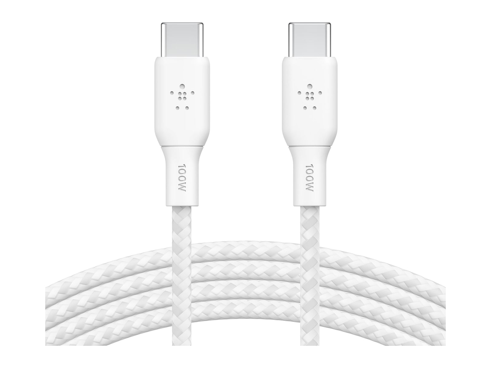 Belkin - White BoostCharge USB-C to USB-C Cable 100W Charging Cables