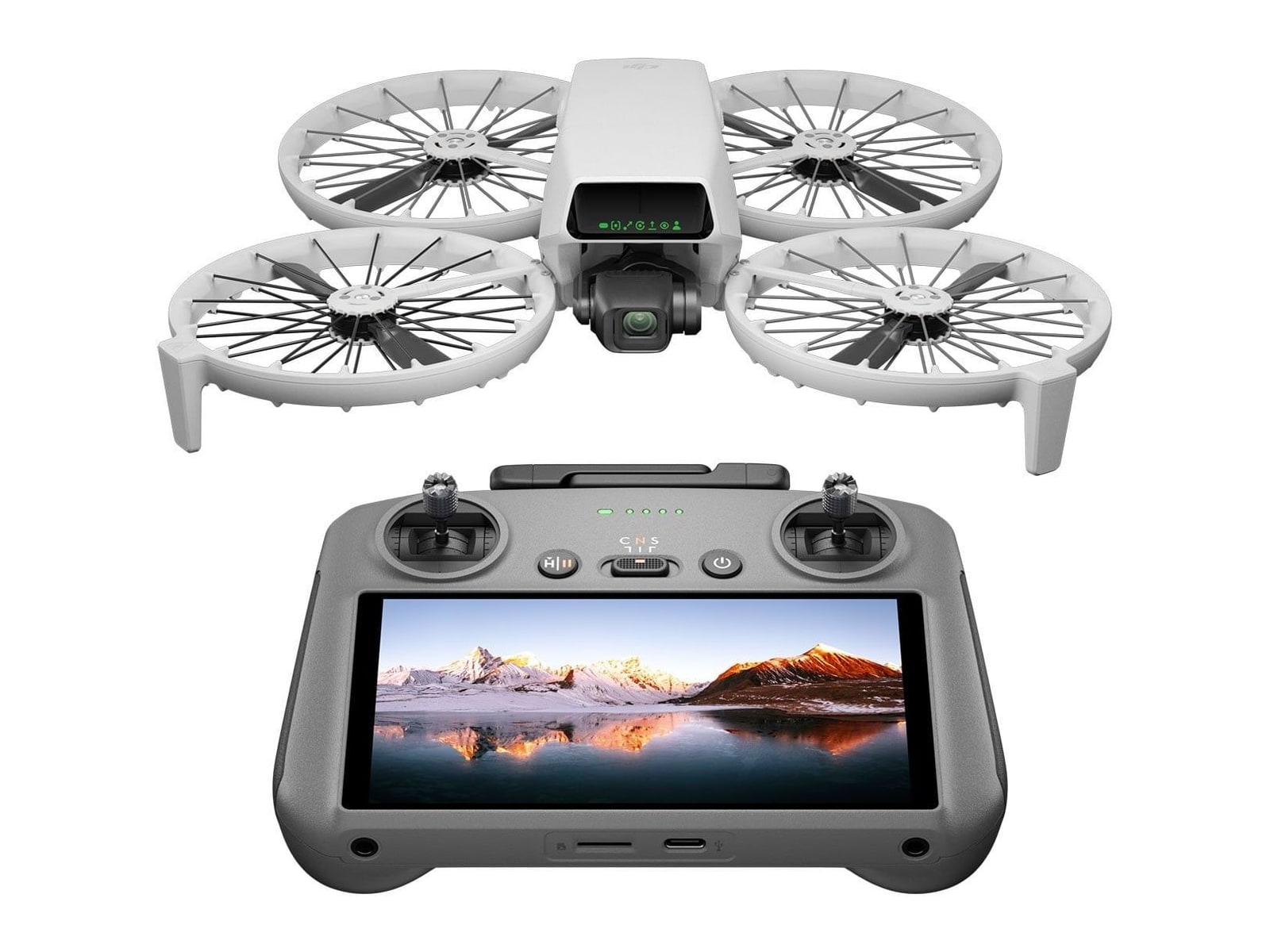 DJI - Flip Drone All-in-One Vlog Camera with RC 2 Remote Consumer Drones
