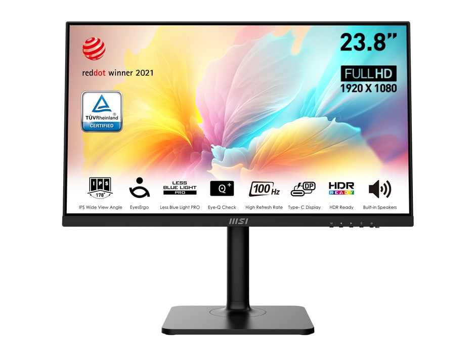 MSI - 23.8" Modern MD2412P Full HD 100Hz Professional Monitors