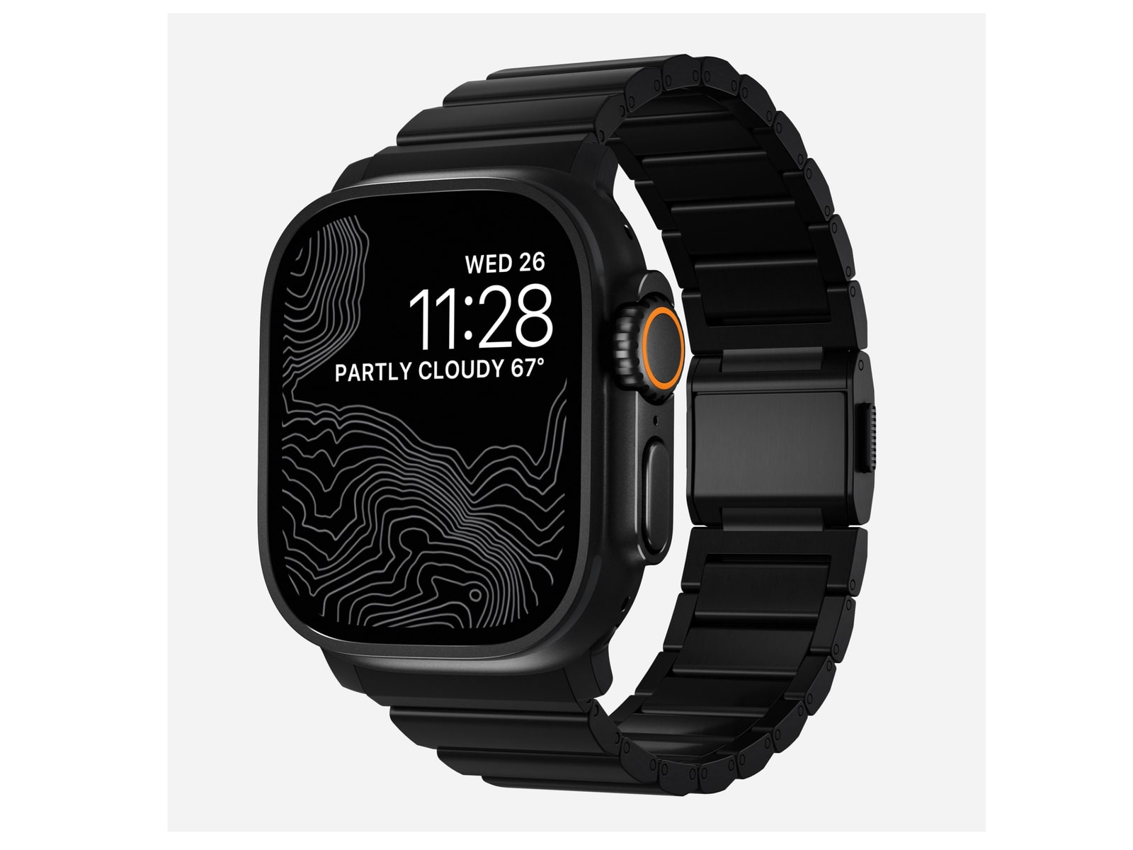 Nomad - Titanium Band - 46mm/49mm Watch Bands - Black Hardware