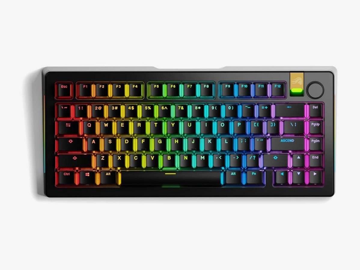 Glorious - GMMK 3 PRO HE Prebuilt 75% Wireless Keyboards - Black