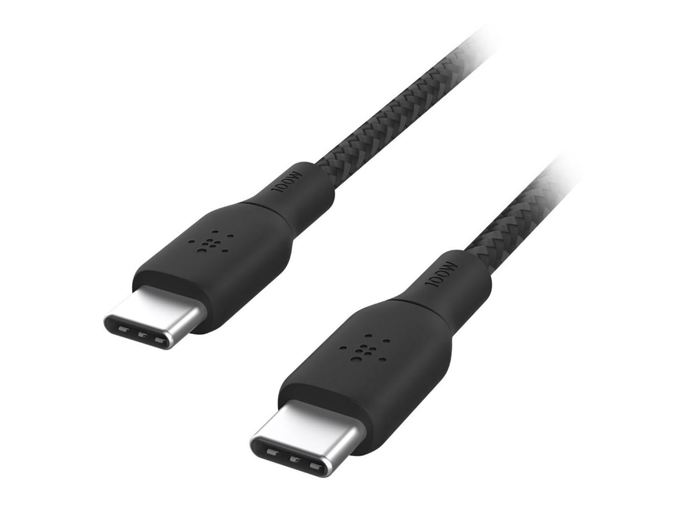Belkin - Black BoostCharge USB-C to USB-C Cable 100W Charging Cables