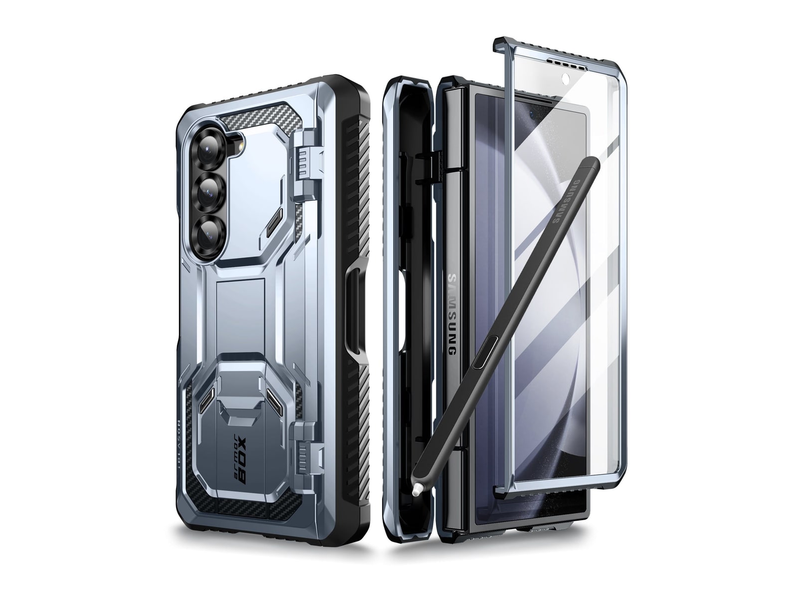 i-Blason - Armorbox - Galaxy Z Fold 6 - Metallic Blue