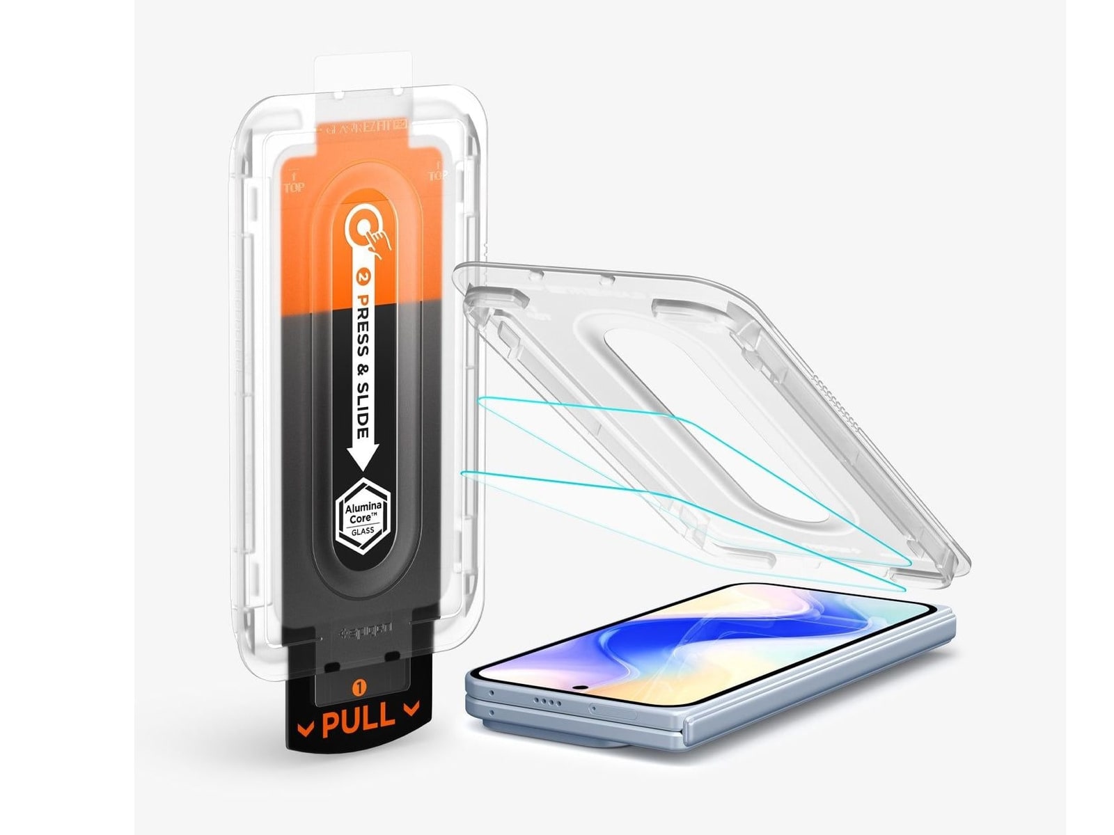 Spigen - GLAS.tR EZ Fit Pro - Pixel 10 Pro Fold - Clear