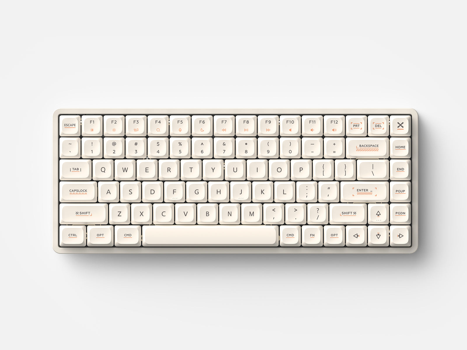 IQUNIX - Magi75 ANSI US Wireless Keyboards - Ochre White