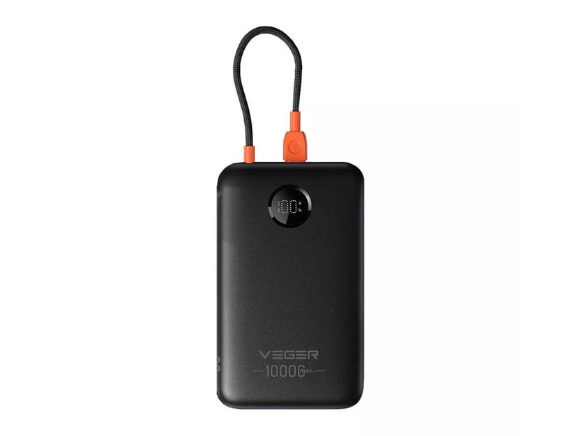Veger - K1C W1189 10000 mAh 22.5W Black Power Banks