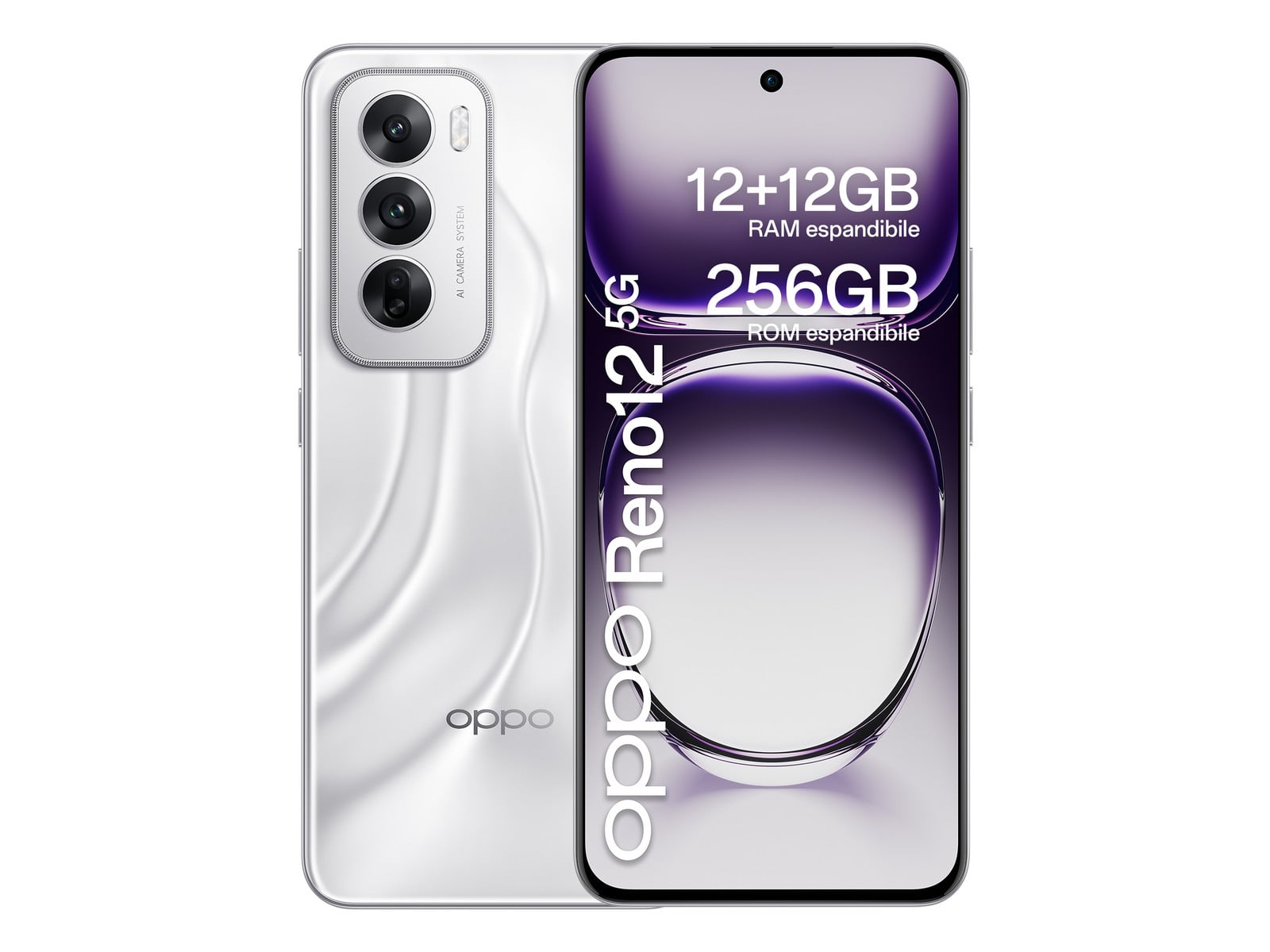 OPPO - Reno12 5G 256GB - Silver