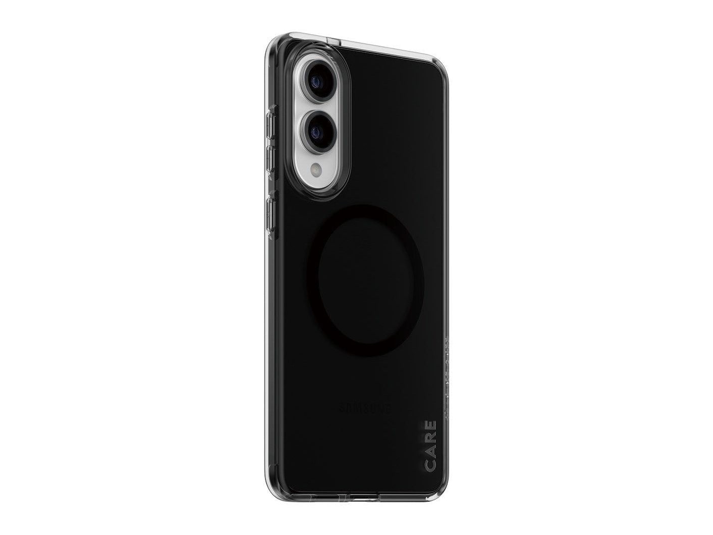 PanzerGlass - CARE Smokey Case w. Black Qi Compatible Samsung S25 Edge