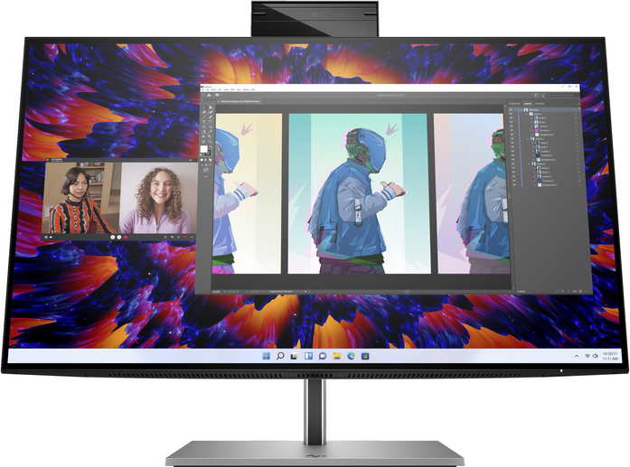 HP - 23.8" Z24m G3 QHD 90Hz Professional Monitors - Silver