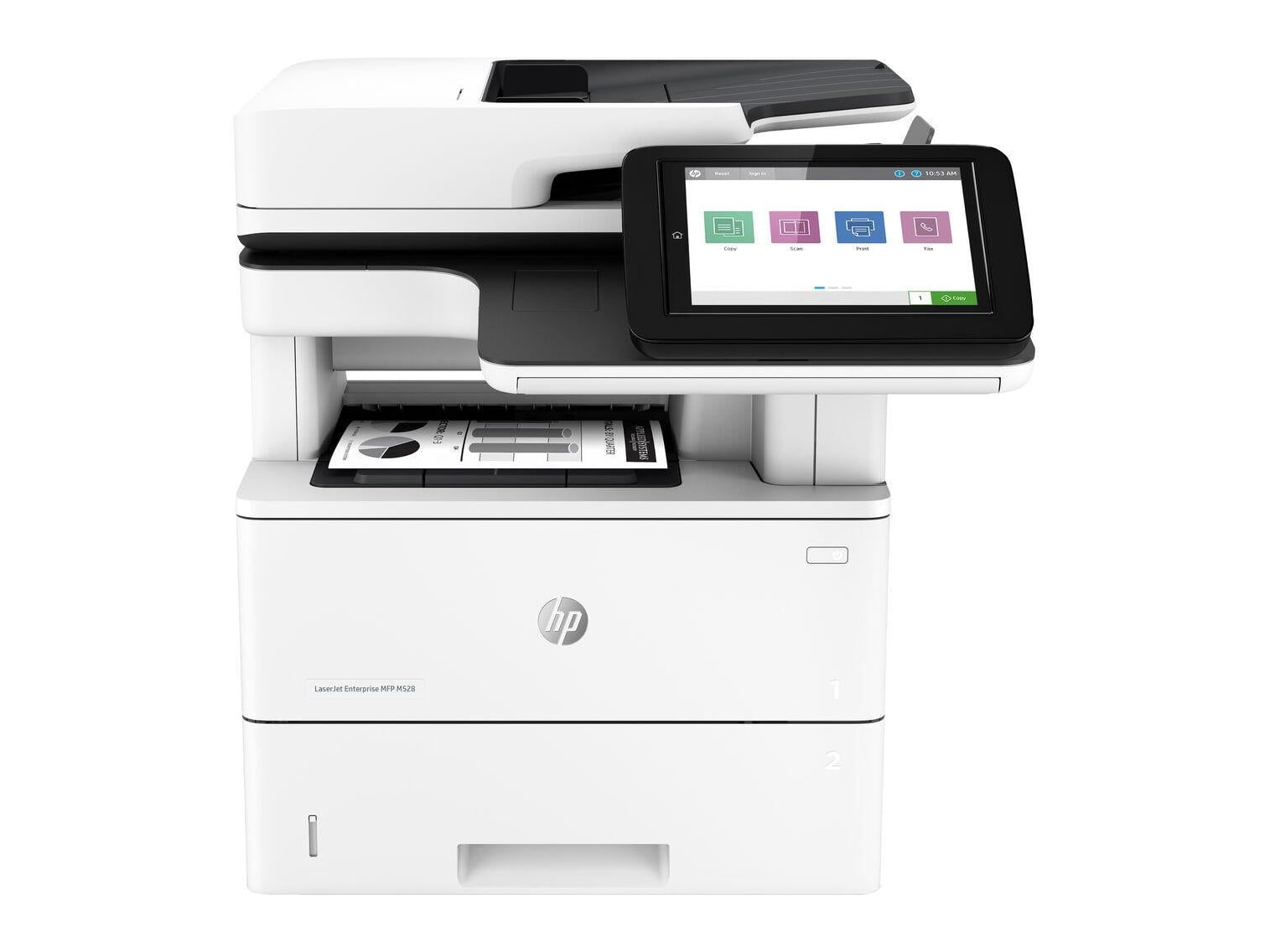 HP - LaserJet Enterprise MFP M528dn Monochrome Laser Printer Printers & Scanners