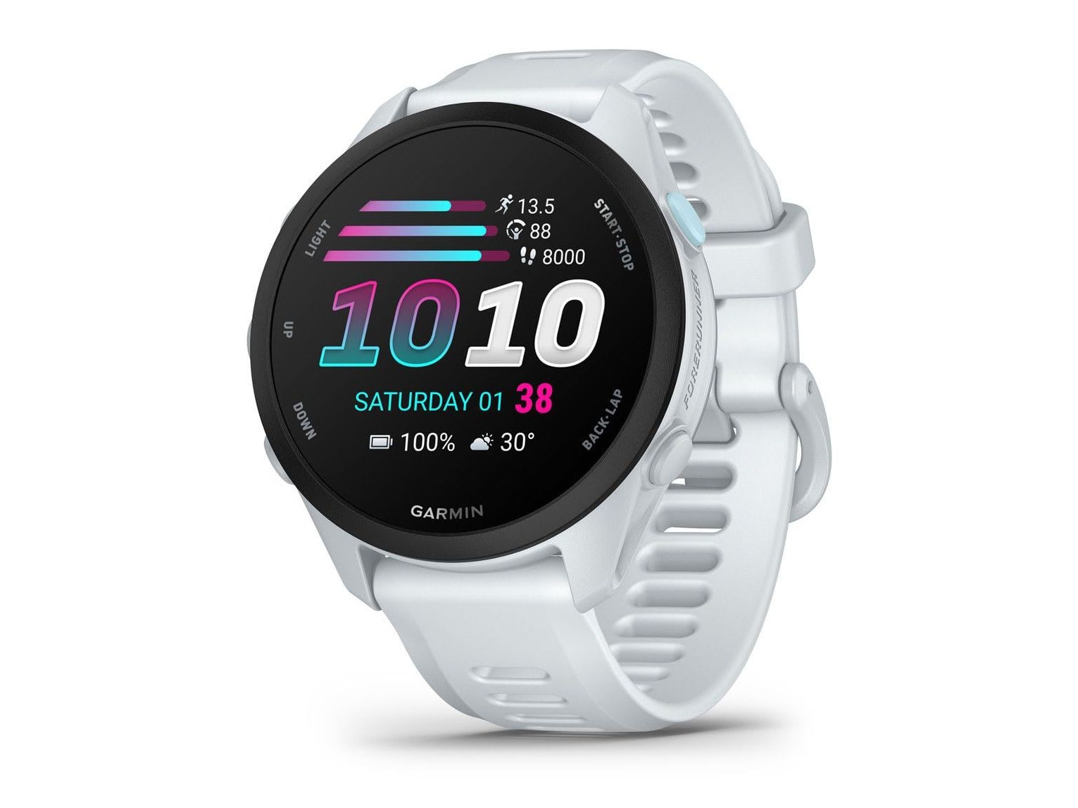 Garmin - Forerunner 70, Whitestone Smart Watches - White