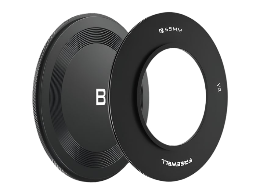 Freewell - V2 Adaptor Ring & Front Lens Cap 55mm Camera Accessories