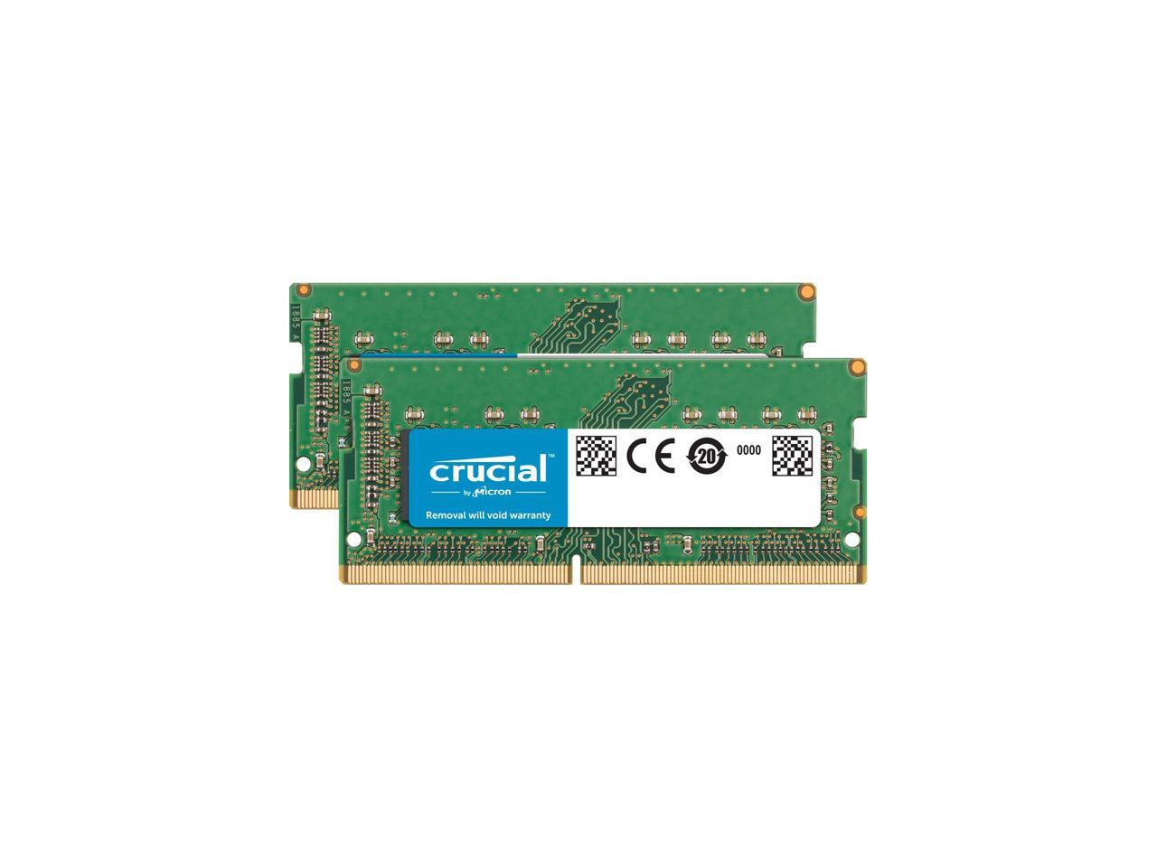 Crucial - 32GB (2 x 16GB) DDR4 2666 CL19 SO-DIMM Memory (RAM) - for Mac