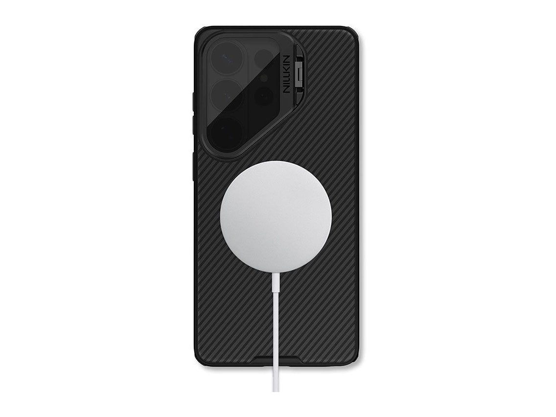 Nillkin - MagSafe Compatible CamShield CamProp Case with Transparent Camera Cover - Galaxy S26 Ultra - Black