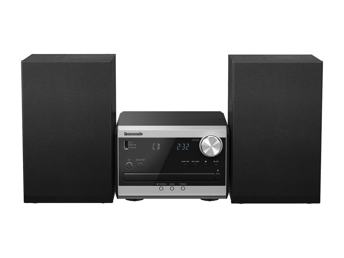 Panasonic - SC-PM272 Bluetooth Turntables & CD Players - Silver