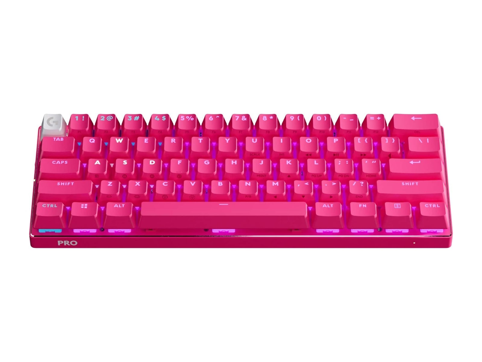 Logitech - PRO X 60 LIGHTSPEED Wireless Mechanical Keyboards - Magenta