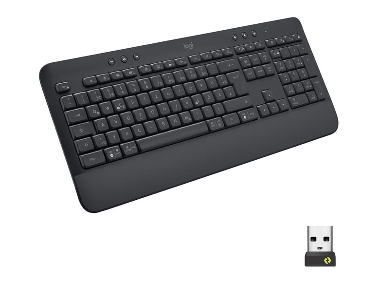 Logitech - Signature K650 Comfort (German Layout) Wireless Keyboards - Graphite (UK)