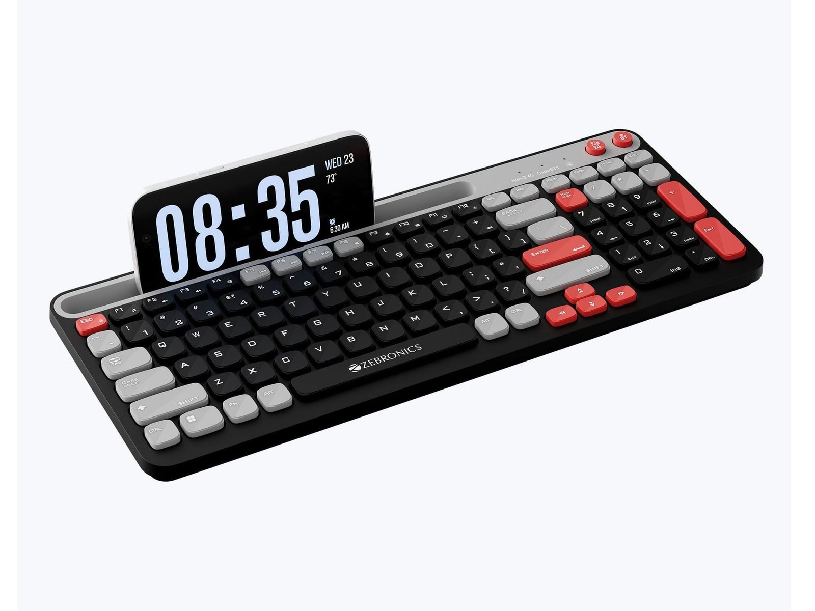 Zebronics - Zeb Keypad X3 Wireless Keyboards - Midnight Black