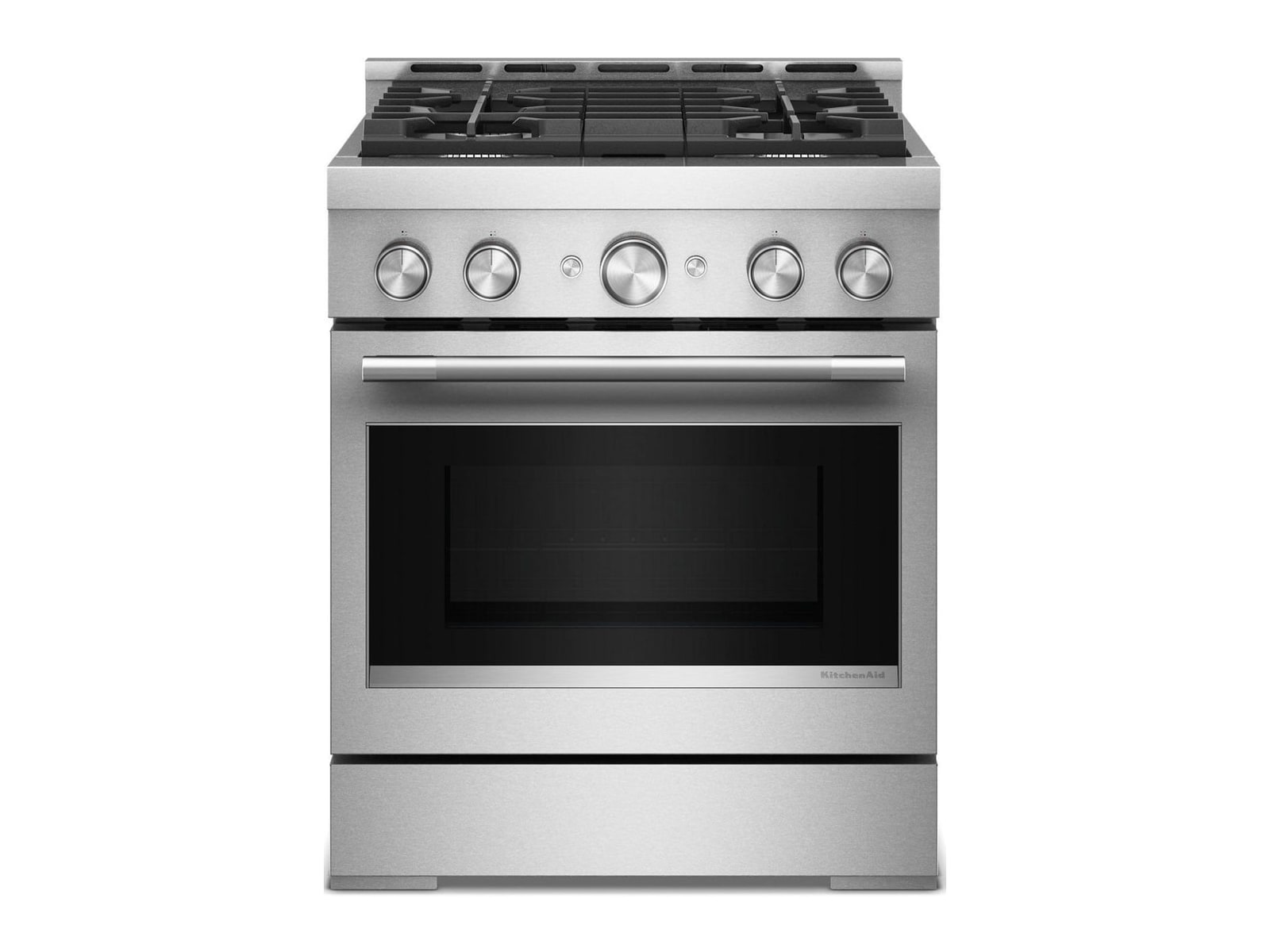 KitchenAid - 4.1 Cu. Ft. Commercial-Style Gas Range with No Preheat Air Fry Mode 30-Inch Wide Stainless Steel Ovens & Ranges