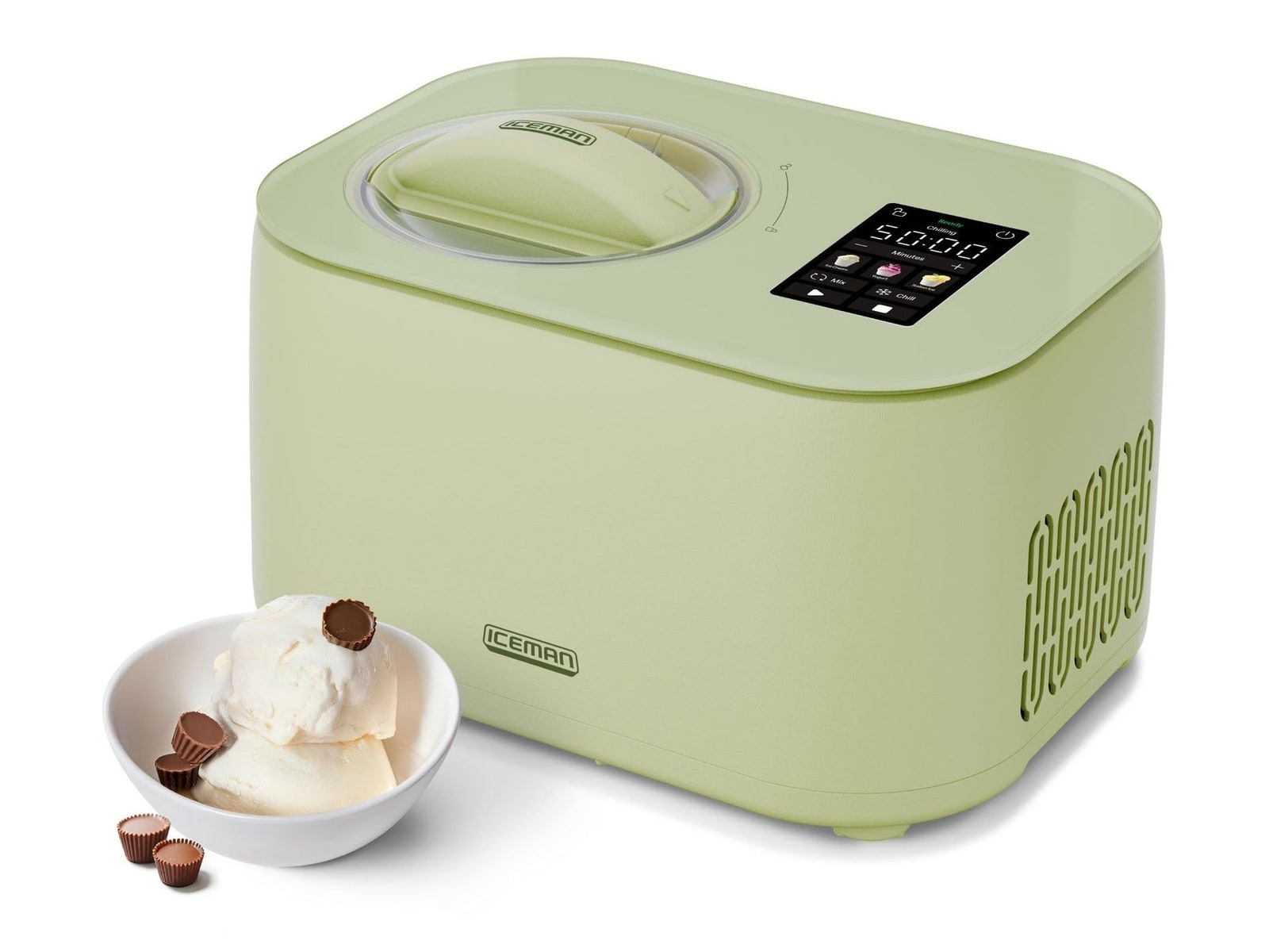 Chefman - Iceman Trio Ice Cream Maker Pistachio Ice Cream & Slush Makers