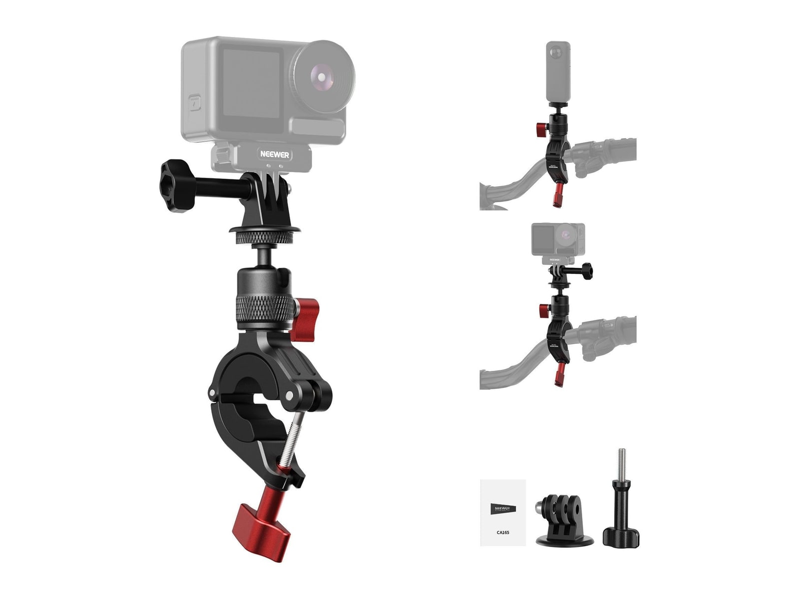 Neewer - CA165 Motorcycle Bike Handlebar Mount For Action Cameras Camera Accessories