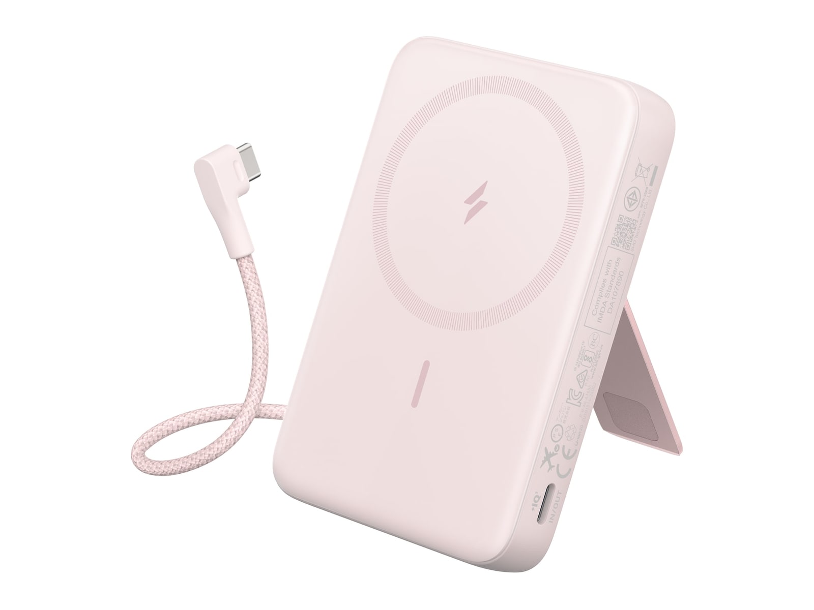 Anker - Zolo Magnetic Power Bank 10K Pink Power Banks