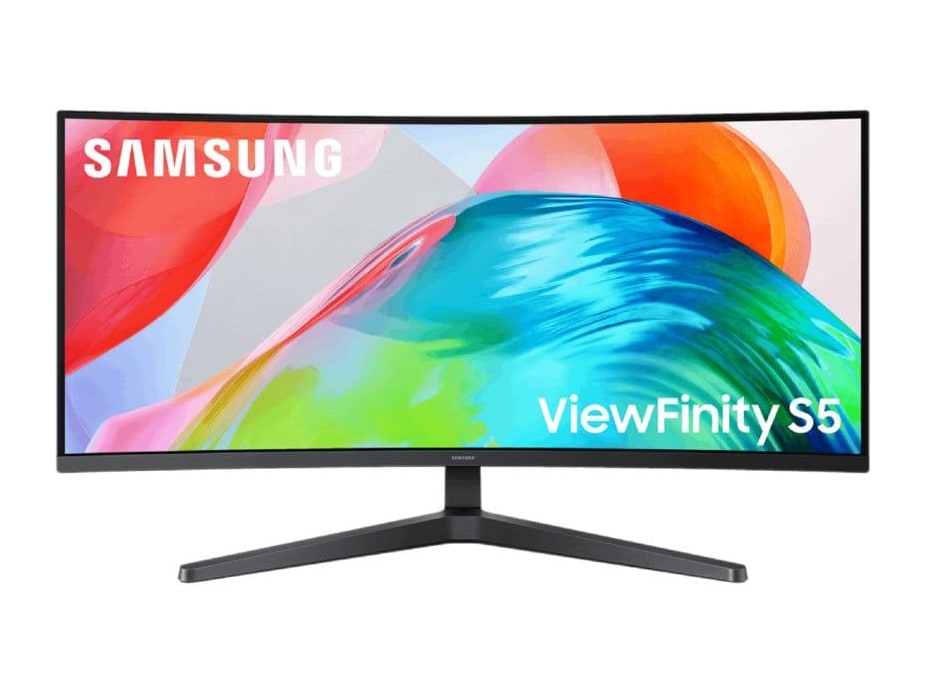 Samsung - 34" ViewFinity S5 S55GH UWQHD 120Hz Ultrawide Monitors - Black