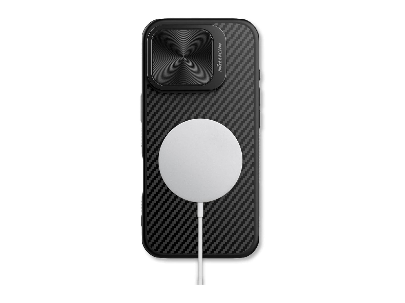 Nillkin - MagSafe Compatible Kevlar Case with Camera Cover - iPhone 16 Pro