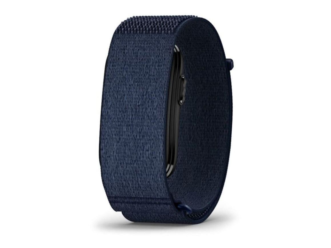 Garmin - CIRQA Smart Band Health and Fitness Tracker (Captain Blue, L-XL) Fitness Bands - Blue