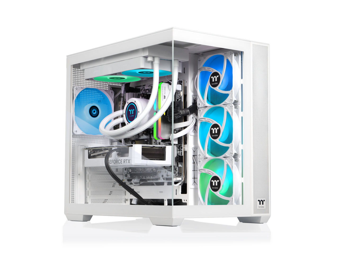 Thermaltake - View 7880S-380 - AMD Ryzen 7 7800X3D chip - 32GB Memory - 1TB SSD - White