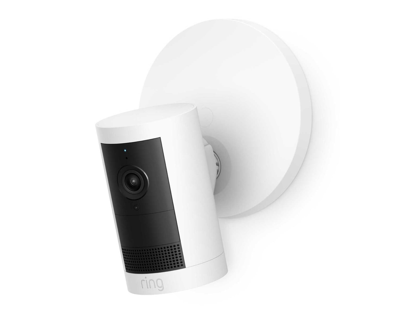 Ring - Outdoor Cam Plus (PoE+) with 2K Video and Ring Vision, Low-Light Sight, and Mount-Anywhere Versatility White Security Cameras