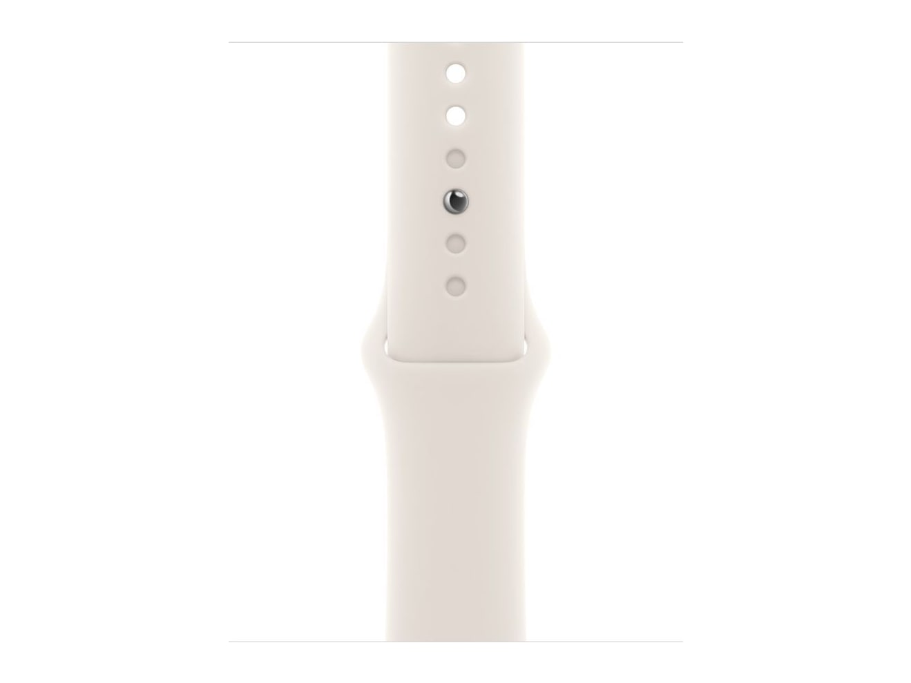 Apple - Apple Watch Sport Band - 42mm - Sport Band - S/M - Starlight