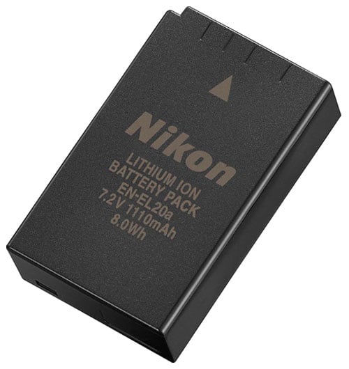 Nikon - EN-EL20a 1100mAh Camera Batteries - Black