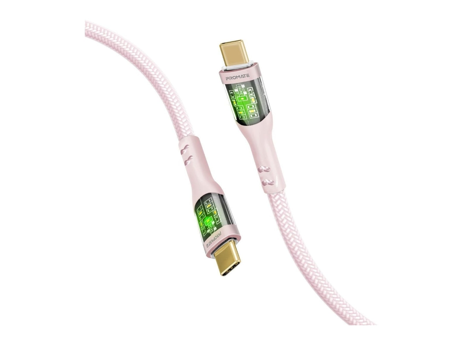 Promate - TransLine-CC200 USB-C Cables - Pink