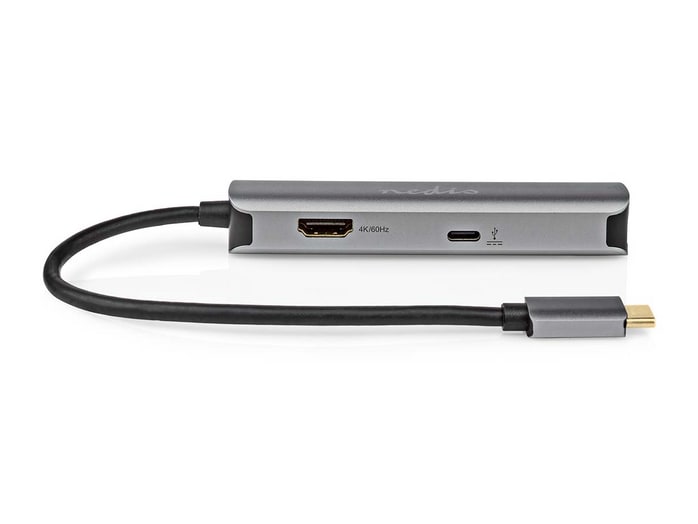Nedis - CCBW64220AT02 4-in-1 USB-C Multi-Port Adapter USB Hubs - Anthracite